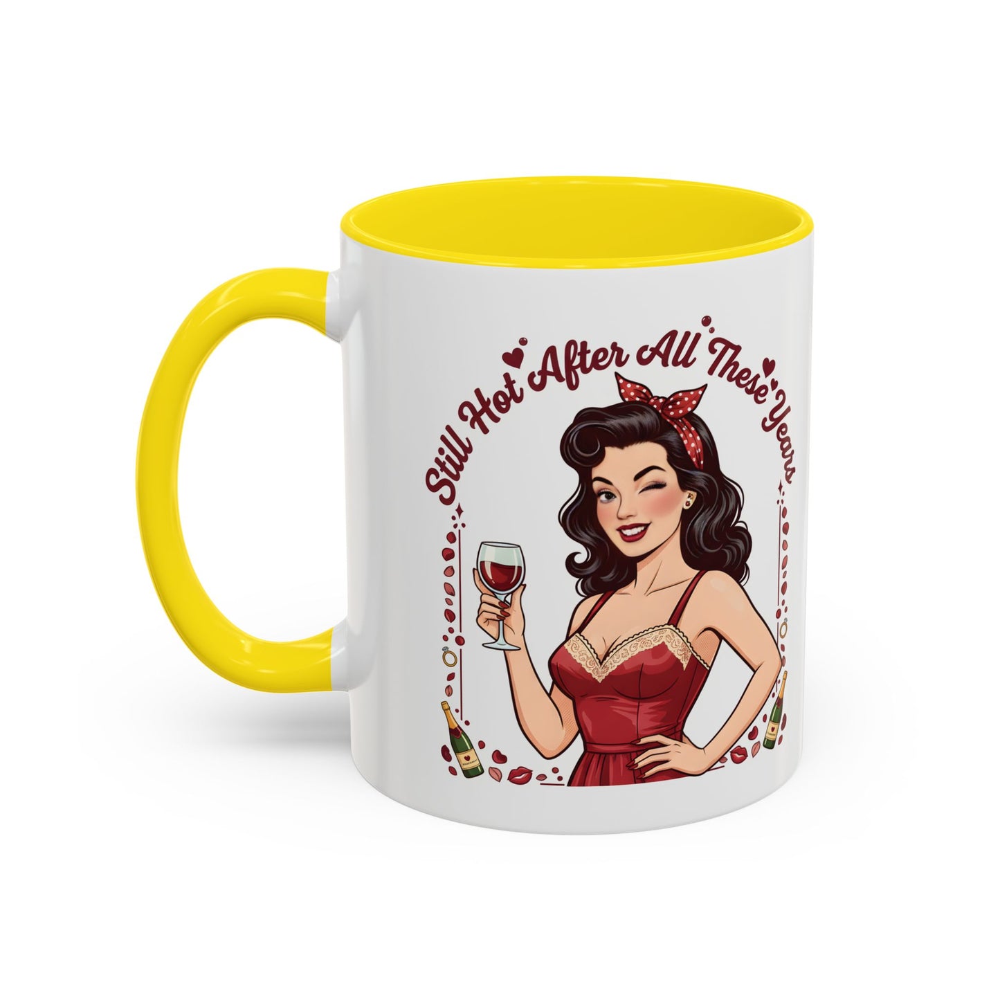 Pin Up Mug | Retro Coffee Mug for Wife | Vintage Anniversary Mug | Valentines Day Gift |