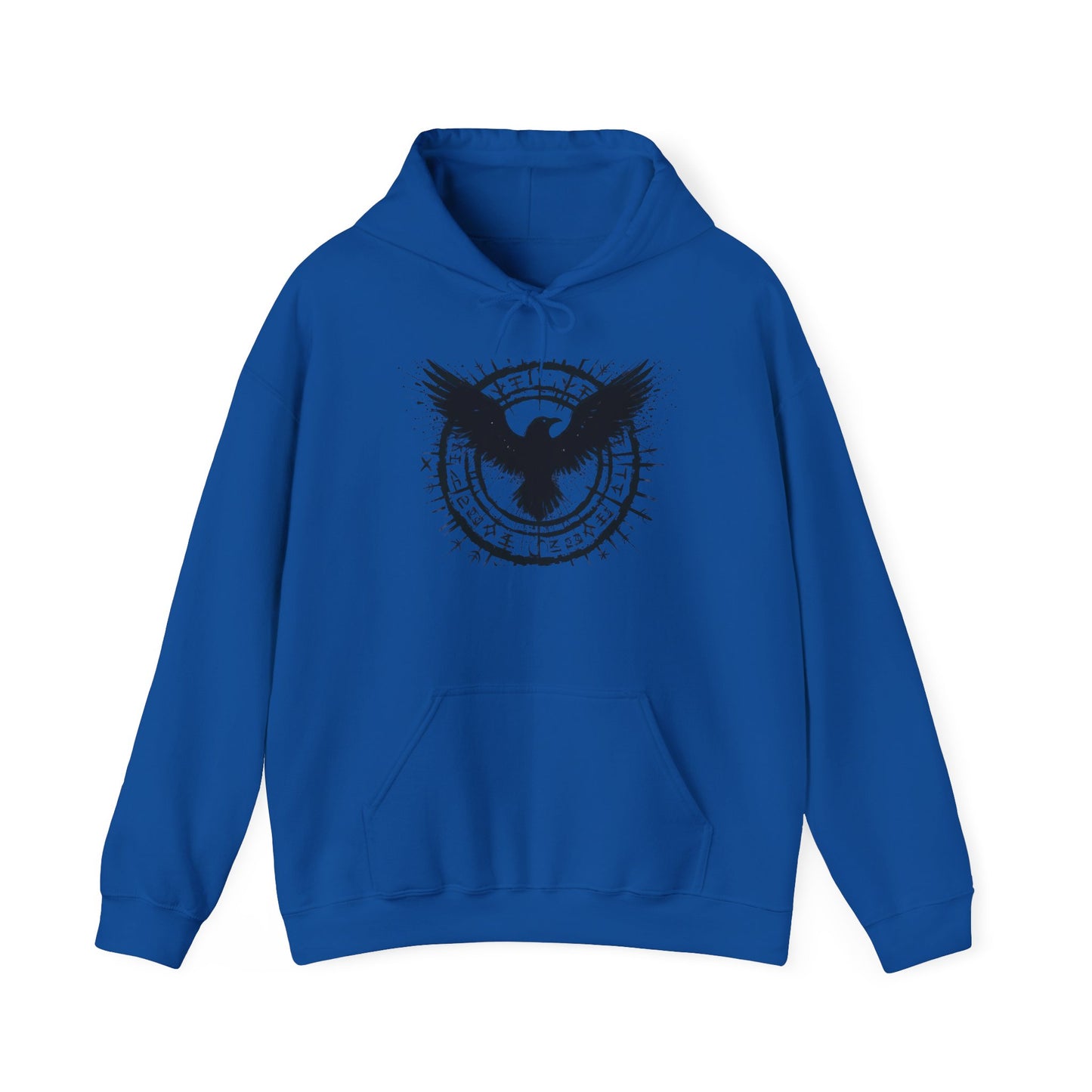 Norse Viking Raven Hoodie, Pagan Clothing, Viking Hoodie, Norse Mythology Apparel.