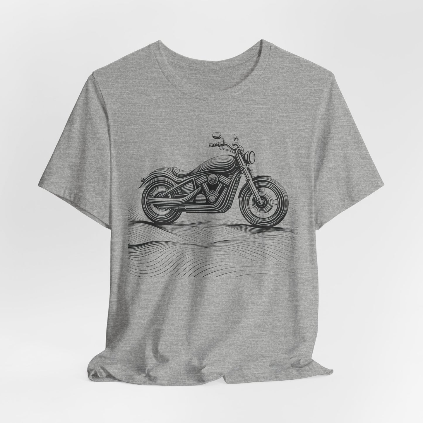 Cotton biker shirt, streetwear tee, biker apparel, motorcycle gift.