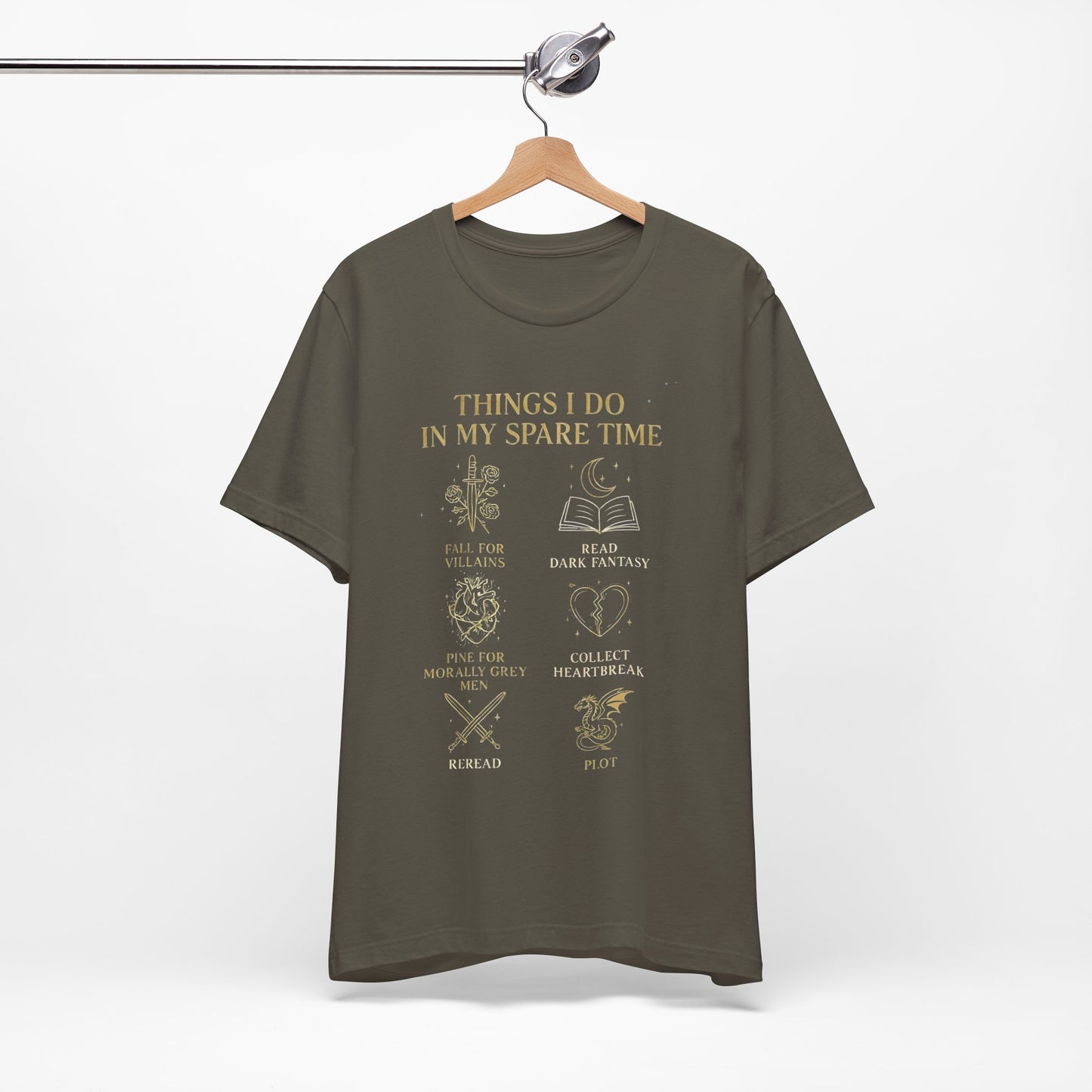 Dark Fantasy Book Lover Shirt | Morally Grey Men Tee | Villain Reader Gift | Bookish Aesthetic Tee