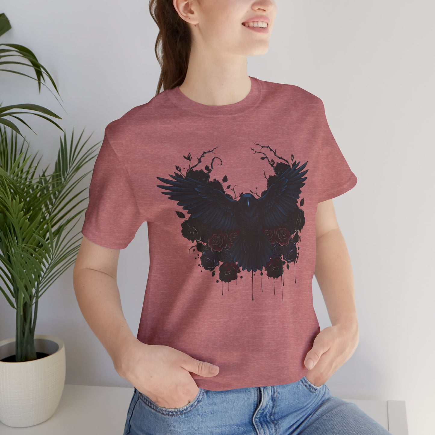 Dark Raven Gothic Apparel  | Unisex Cotton Shirt | Dark Aesthetic  |