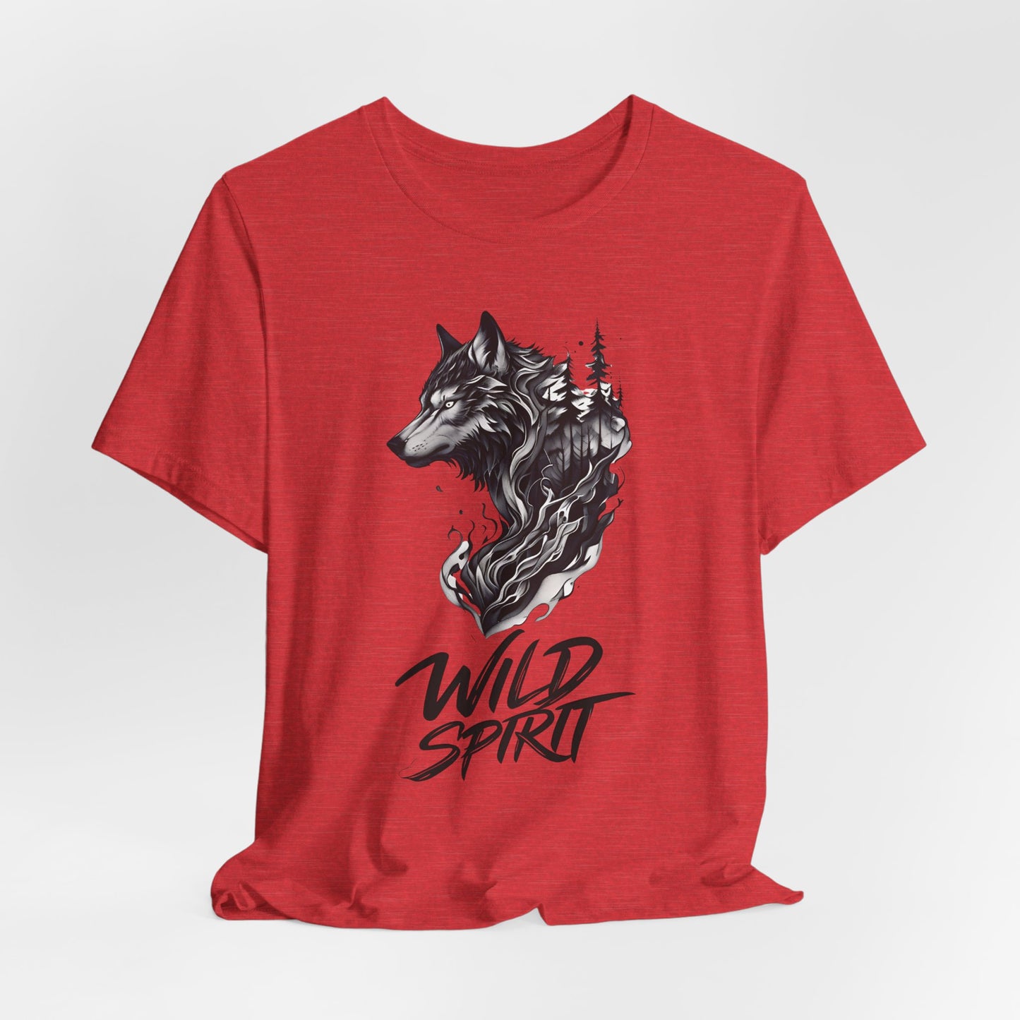 Wild Spirit Wolf Tee - Unisex, Gothic Streetwear, Alternative Clothing, grunge