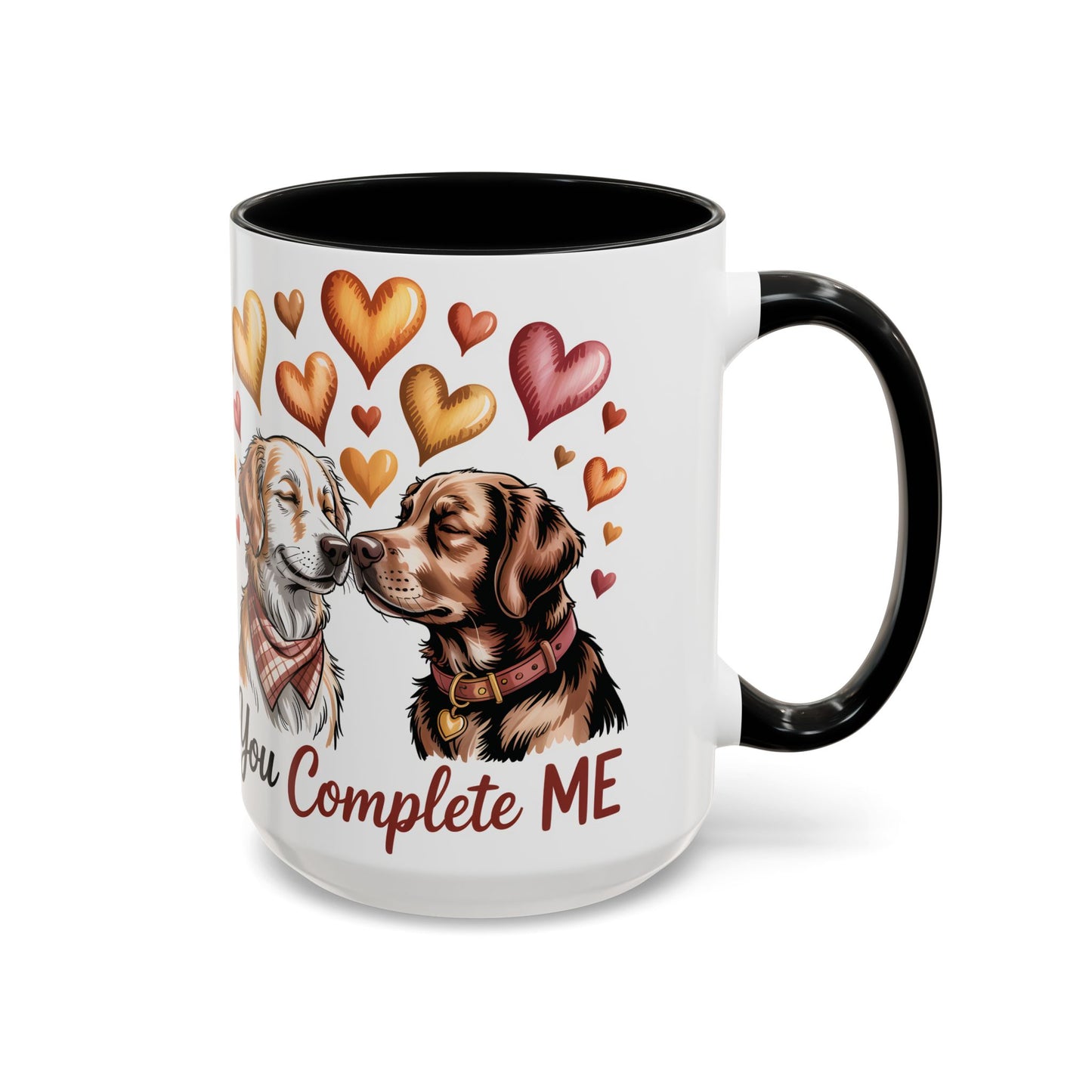 You Complete Me Mug | Cute Dog Lover Gift | Valentines Day Gift for Wife Husband |