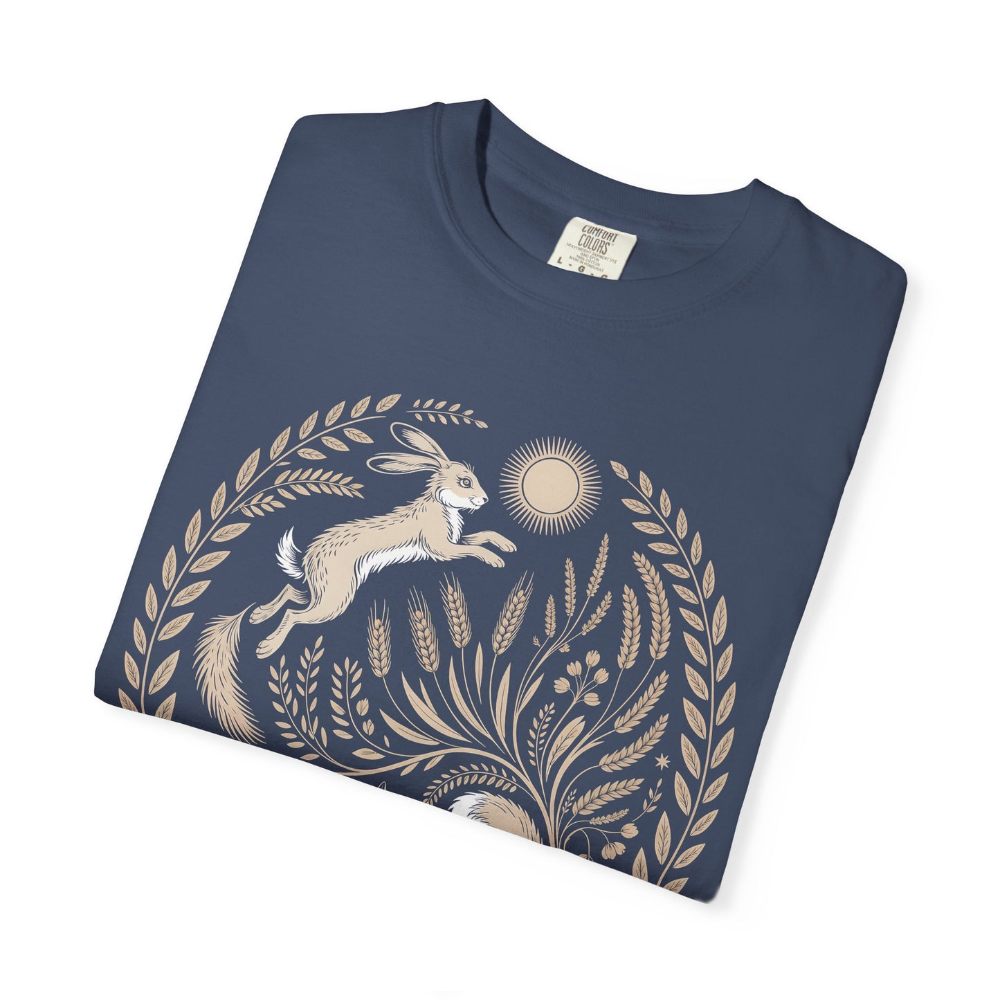 Fox moon t shirt, Witchy Forestcore Tee, Mystical Animal Graphic Shirt, Dark Academia