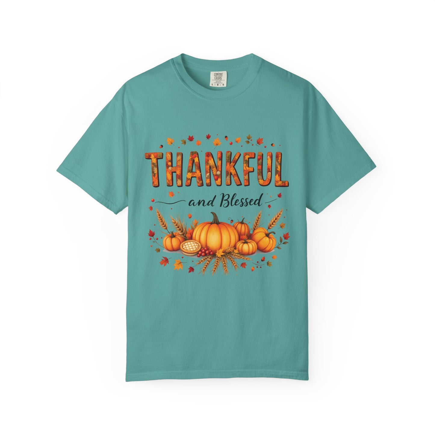 Thankful and Blessed T-Shirt, Fall Tee, Autumn Shirt, Thanksgiving Outfit, Gift for Friends and Family, Cozy Casual Wear