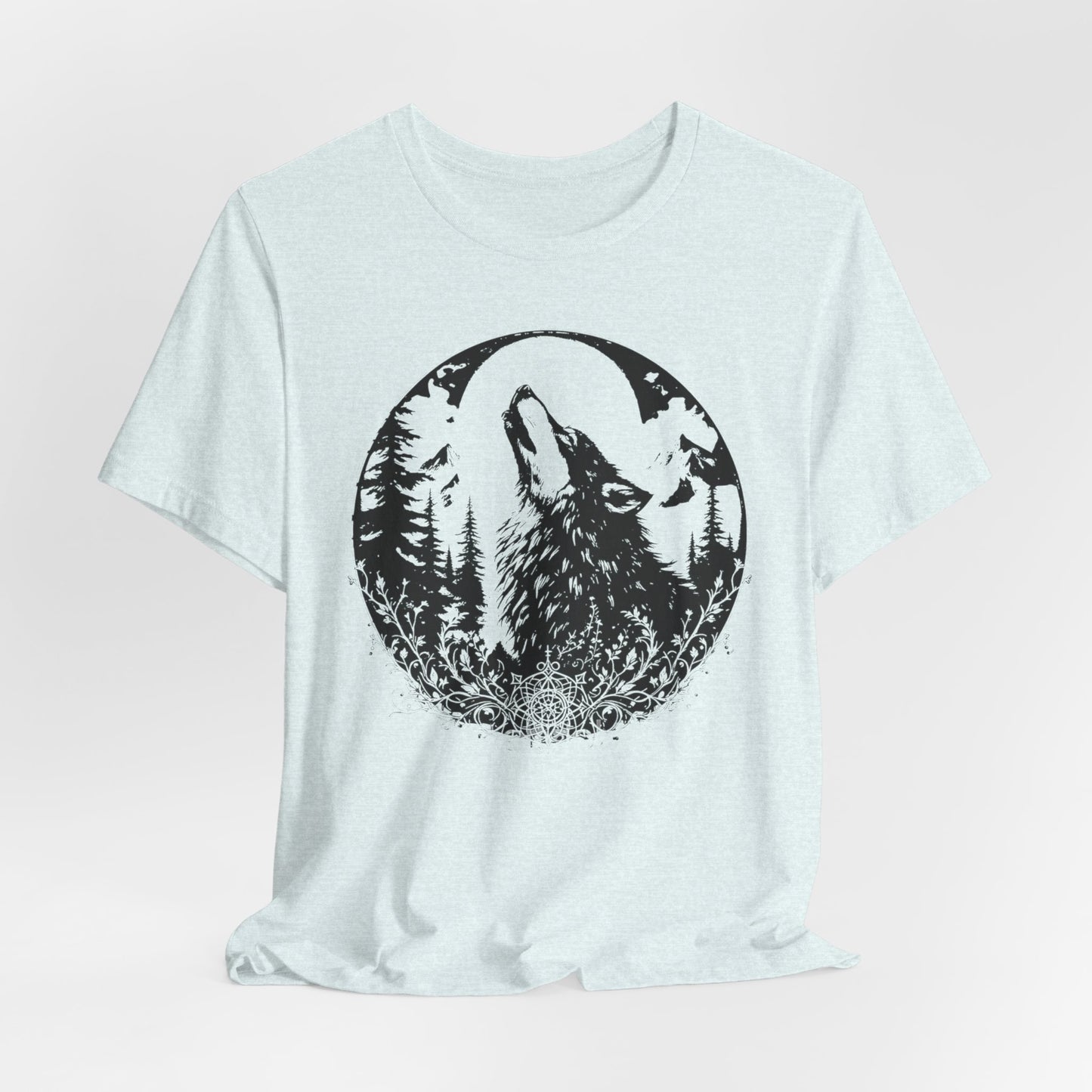 Wolf Graphic Shirt, wilderness tee, alt gifts for her, 90s grunge top.