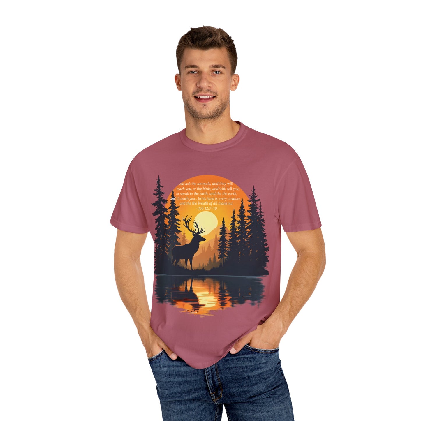 Faith in God and Nature T-shirt, this Christianity shirt makes an ideal addition to your collection of Christian clothes.