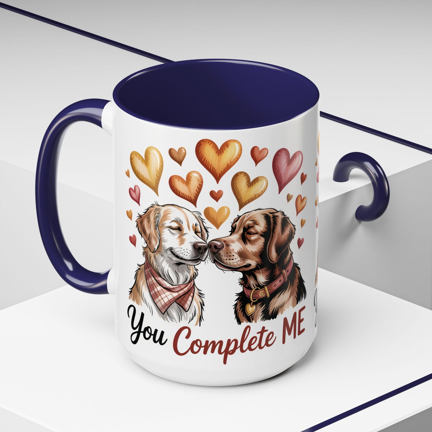 You Complete Me Mug | Cute Dog Lover Gift | Valentines Day Gift for Wife Husband |