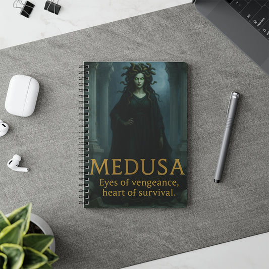 Goddess Medusa Notebook, perfect for capturing thoughts or serving as your book of shadows.