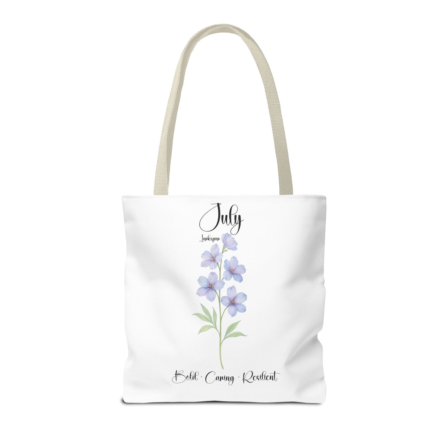Personalized birth month flower tote bag for her, milestone birthdays, bestfriend gift.