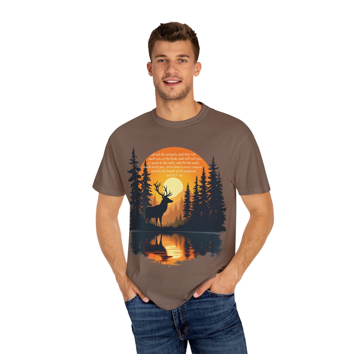 Faith in God and Nature T-shirt, this Christianity shirt makes an ideal addition to your collection of Christian clothes.