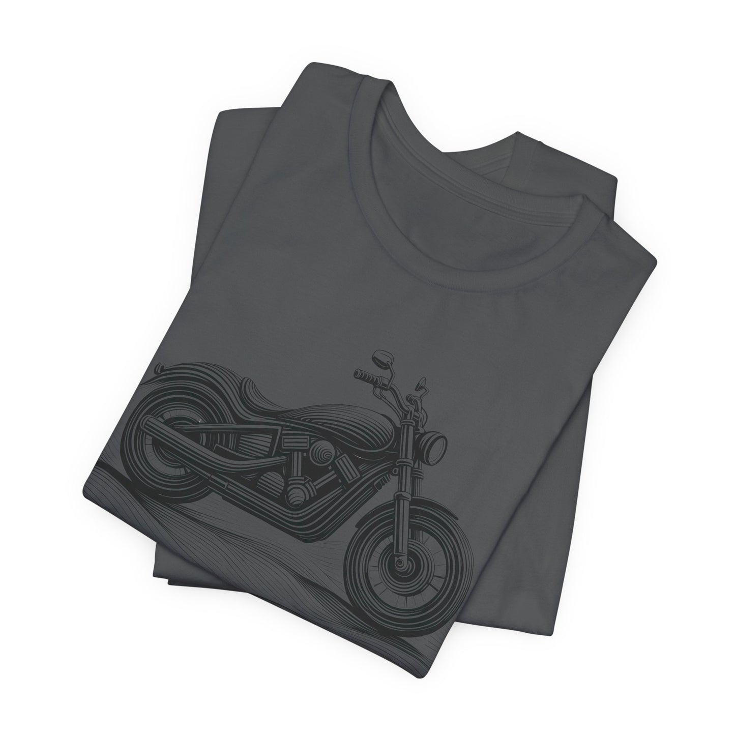 Cotton biker shirt, streetwear tee, biker apparel, motorcycle gift.