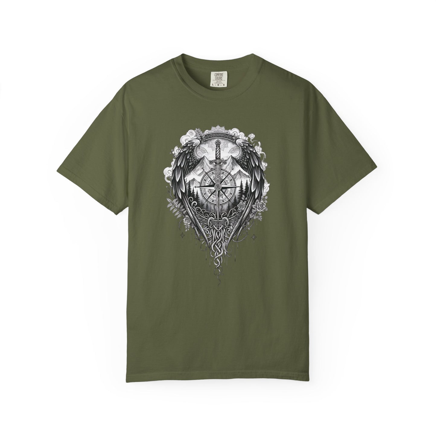 Viking Compass T-Shirt | Nordic Viking Clothing | Vegvisir Norse Pagan Tee