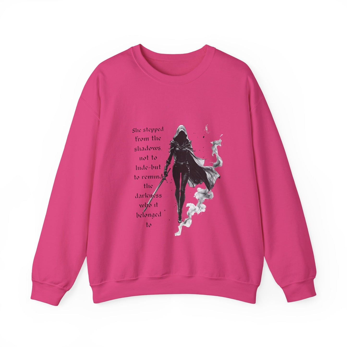 Heir of Fire Throne of Glass Sweatshirt, cozy autumn apparel for any Sarah J Maas fan. With a touch of darkness and assassin vibes.