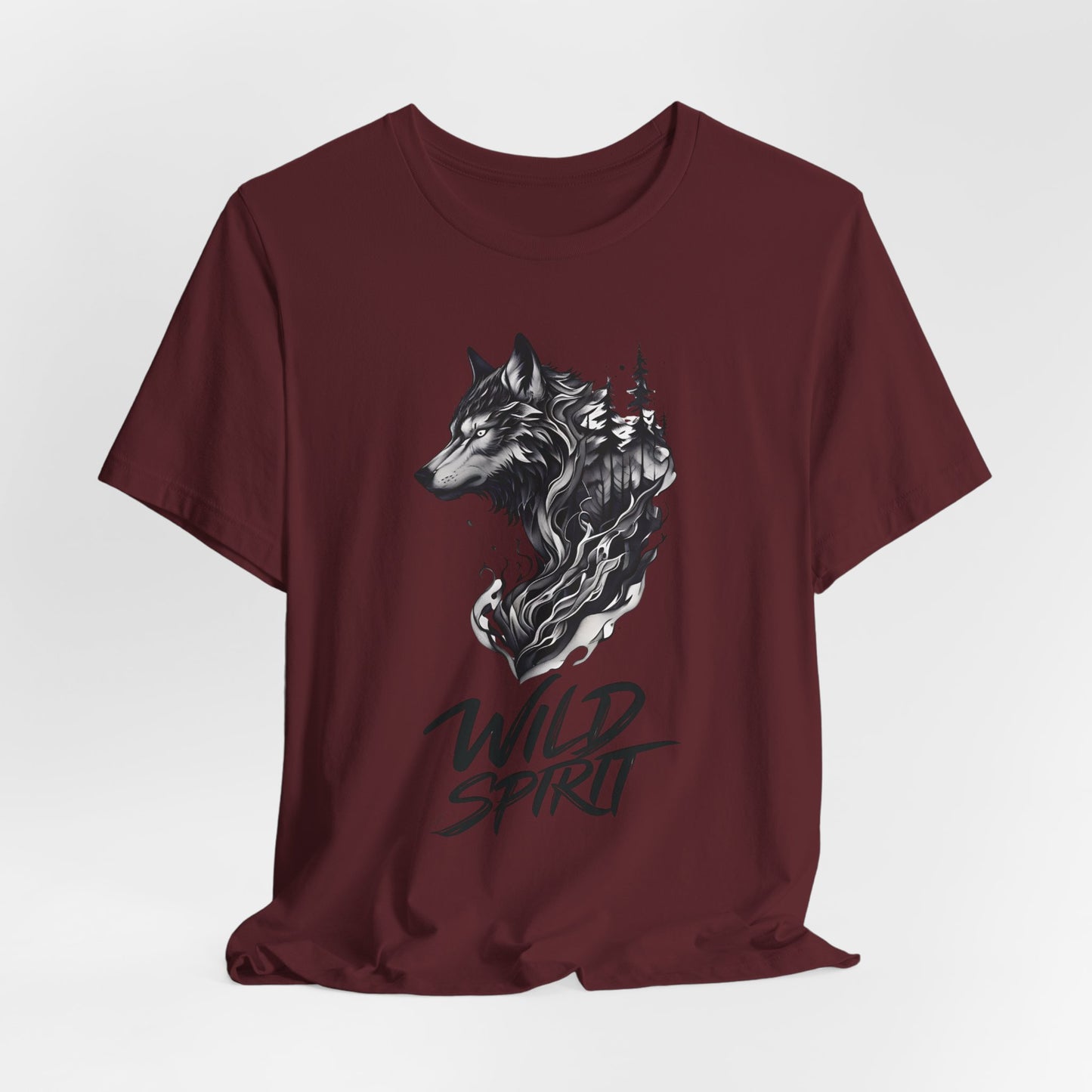 Wild Spirit Wolf Tee - Unisex, Gothic Streetwear, Alternative Clothing, grunge