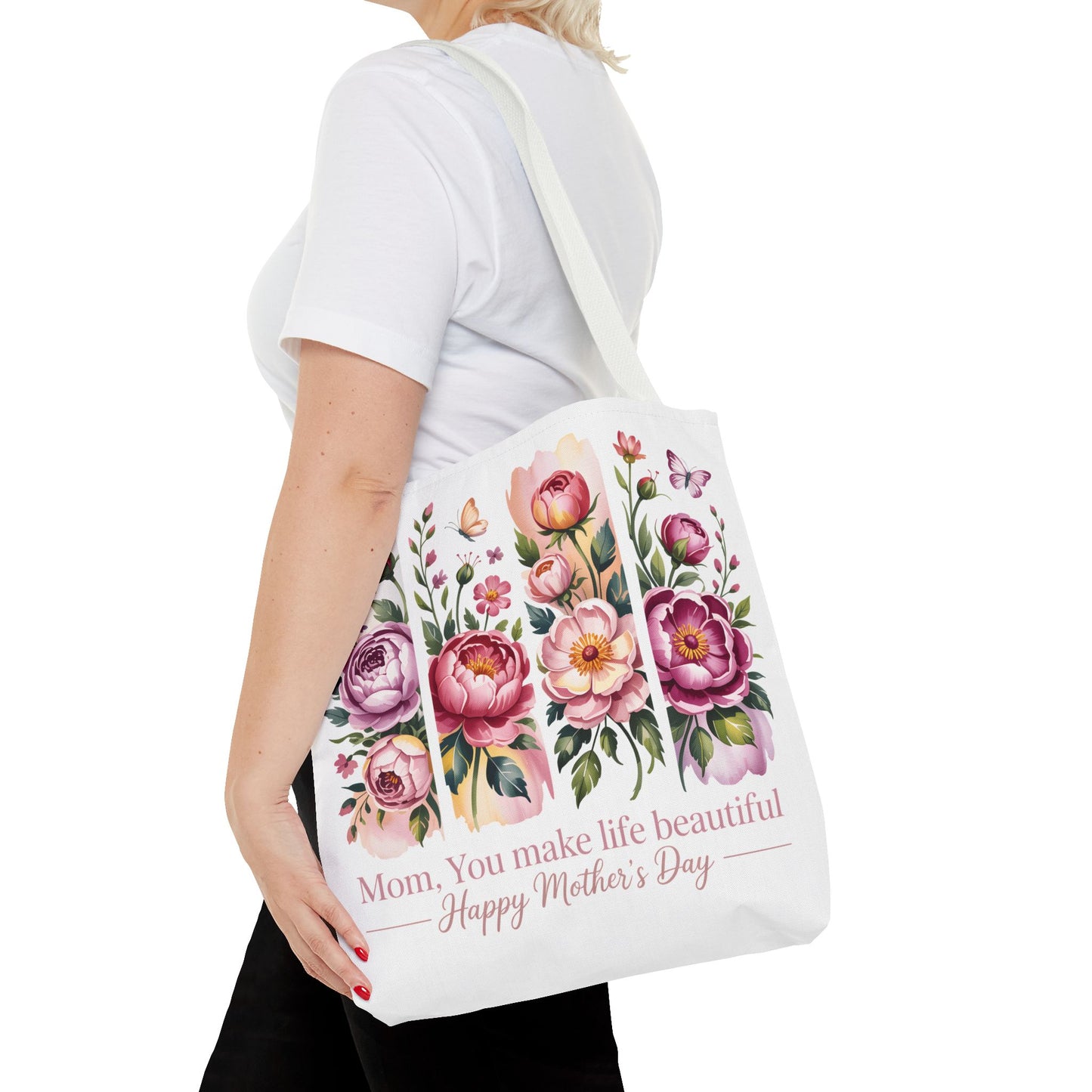 mom tote bag, mothers day gift reusable tote bag