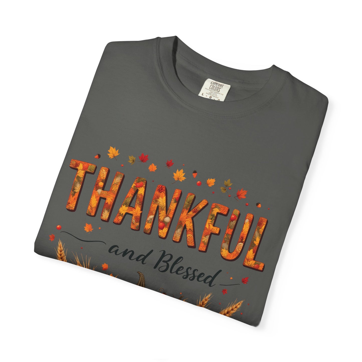 Thankful and Blessed T-Shirt, Fall Tee, Autumn Shirt, Thanksgiving Outfit, Gift for Friends and Family, Cozy Casual Wear