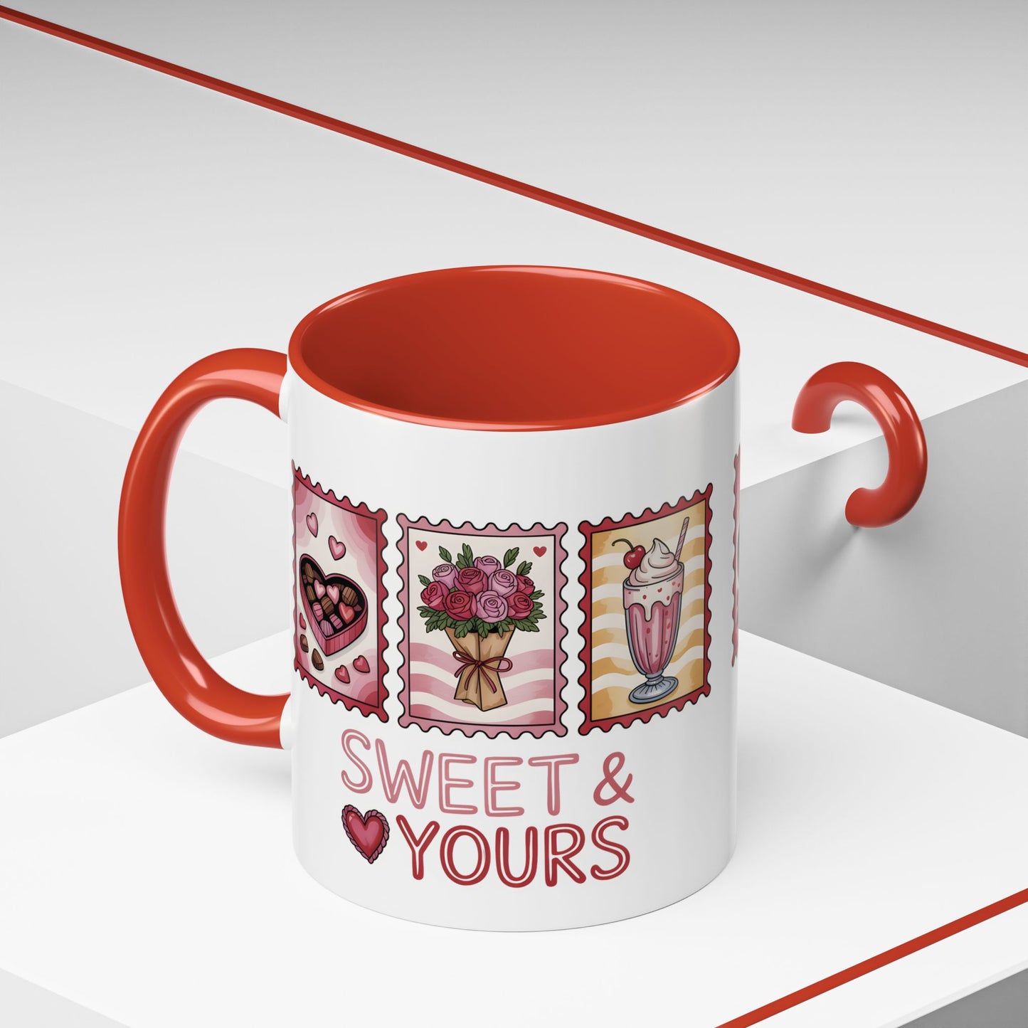 Ceramic valentine gift, Valentines day cup,  wife gift ideas, anniversary mug.