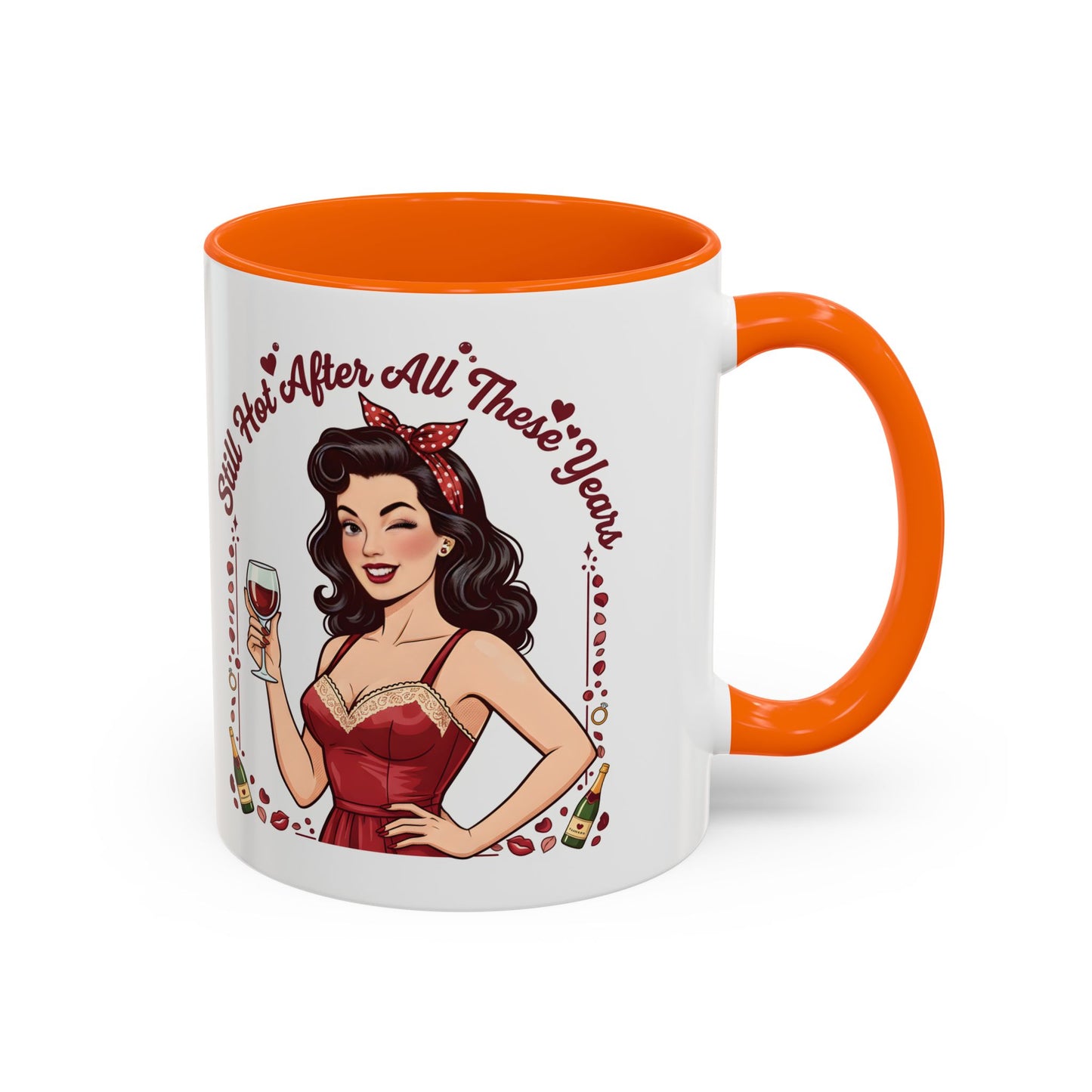 Pin Up Mug | Retro Coffee Mug for Wife | Vintage Anniversary Mug | Valentines Day Gift |