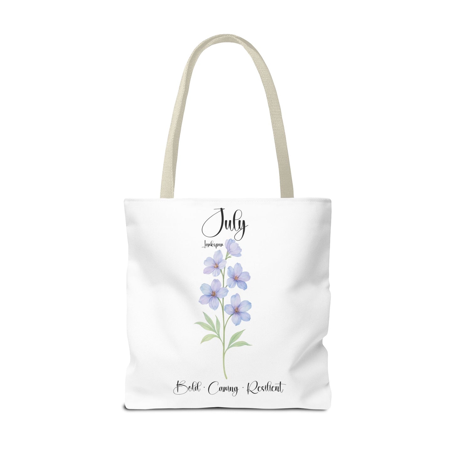 Personalized birth month flower tote bag for her, milestone birthdays, bestfriend gift.