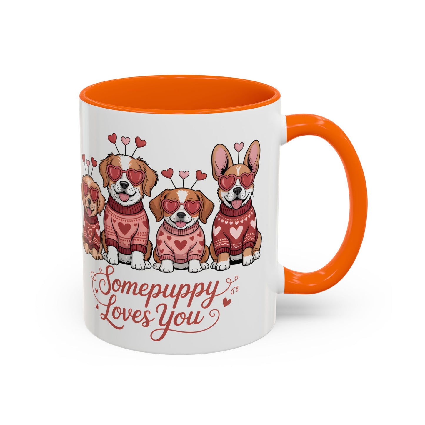 Valentine Dog Mug | Cute Puppy Coffee Cup | Dog Lover Gift | Valentines Day Mug |