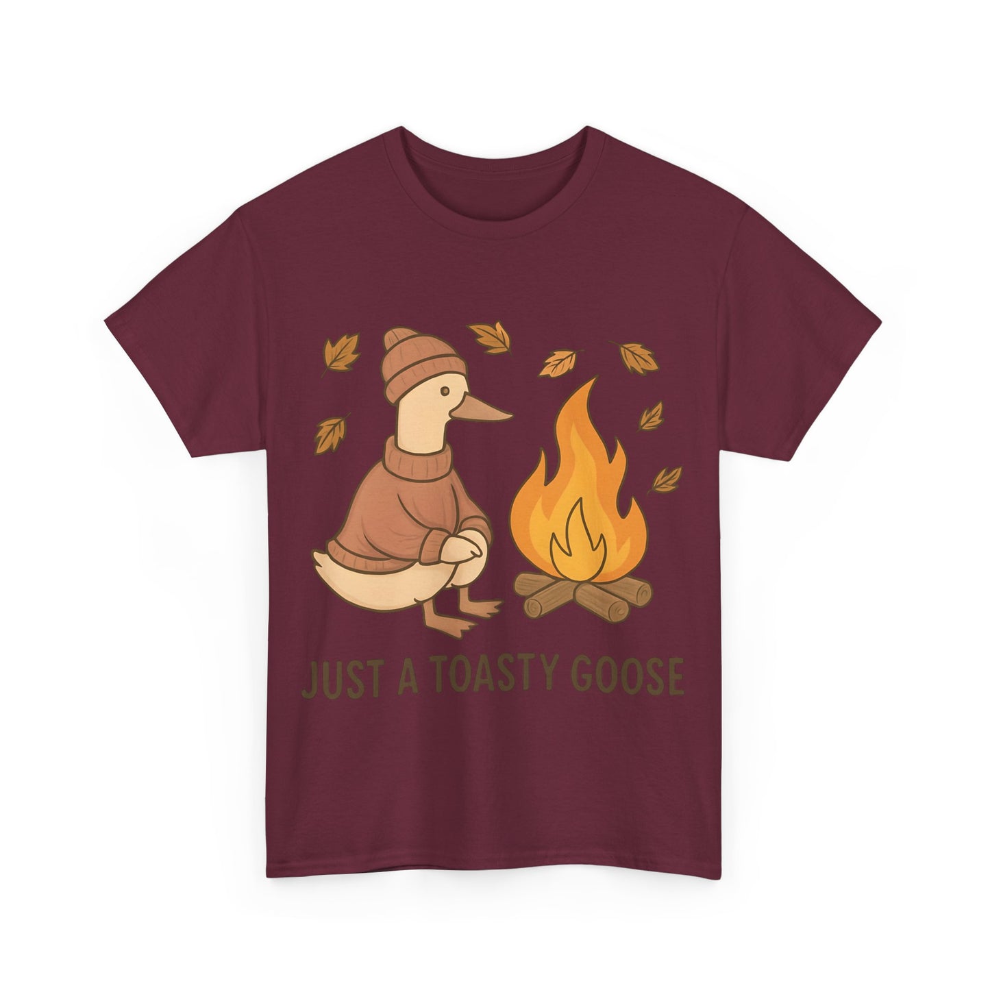 Autumn Goose Tee -Toasty Goose autumn Fashion, it's great for gatherings and makes a perfect gift.