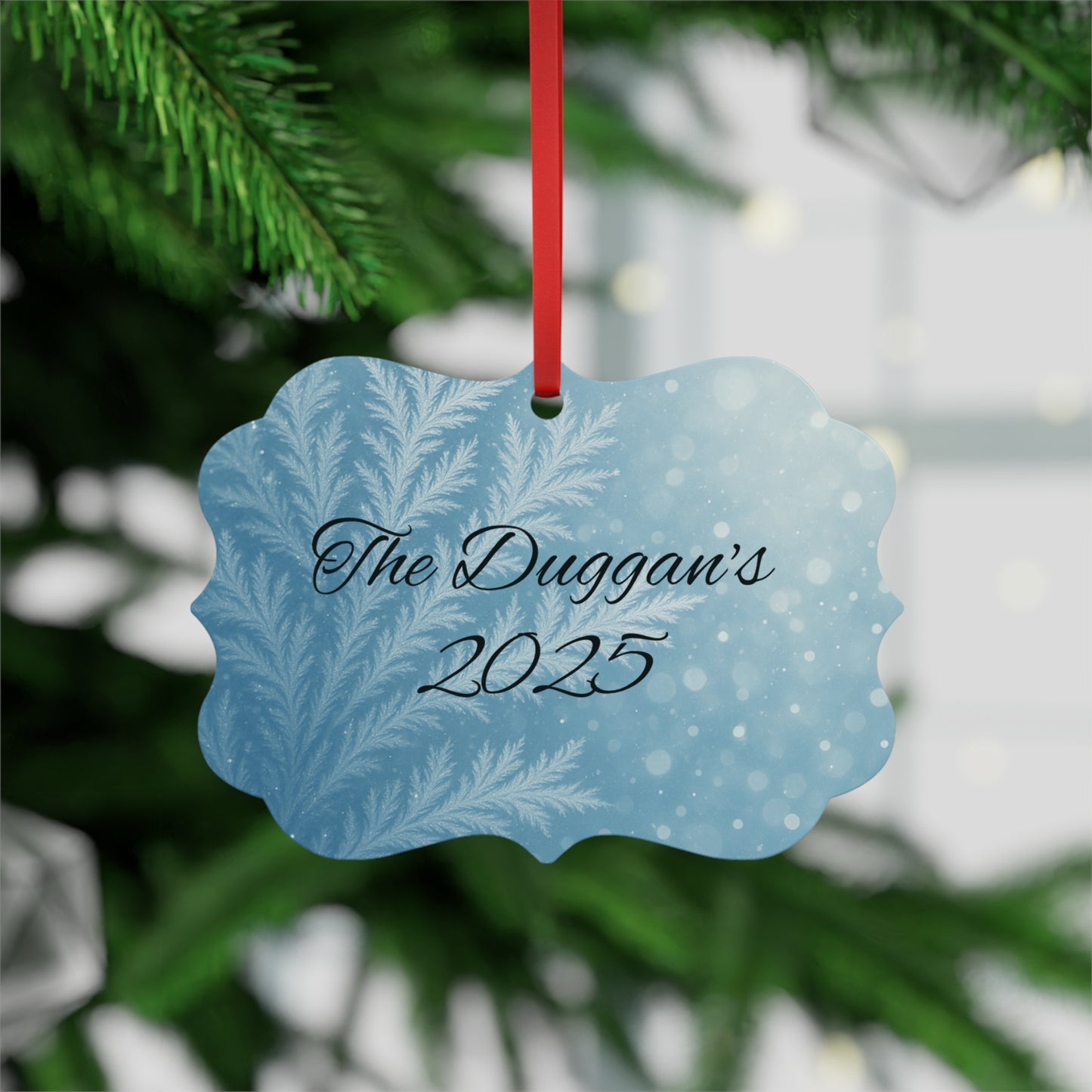 Personalised Metal Family Christmas Tree Decoration, Each custom name ornament is thoughtfully crafted to capture the essence of your unique xmas gift for Christmas 2025.