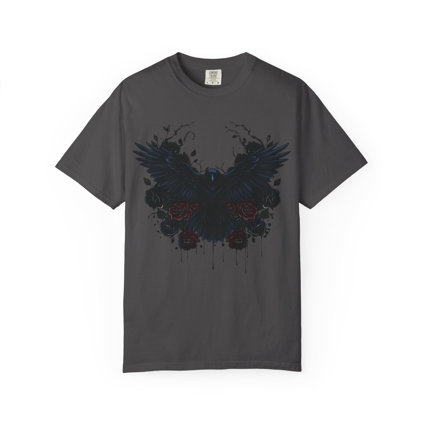 Dark Raven Gothic Apparel  | Unisex Cotton Shirt | Dark Aesthetic  | Alternative Goth T-Shirt