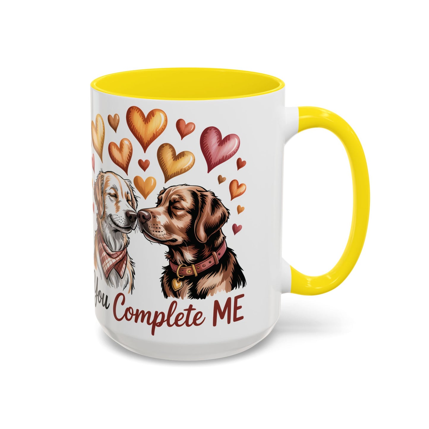 You Complete Me Mug | Cute Dog Lover Gift | Valentines Day Gift for Wife Husband |