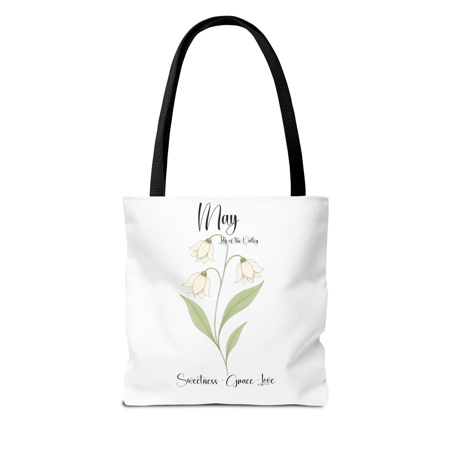 Personlised birth month flower bag for her, milestone birthdays, bestfriend gift.