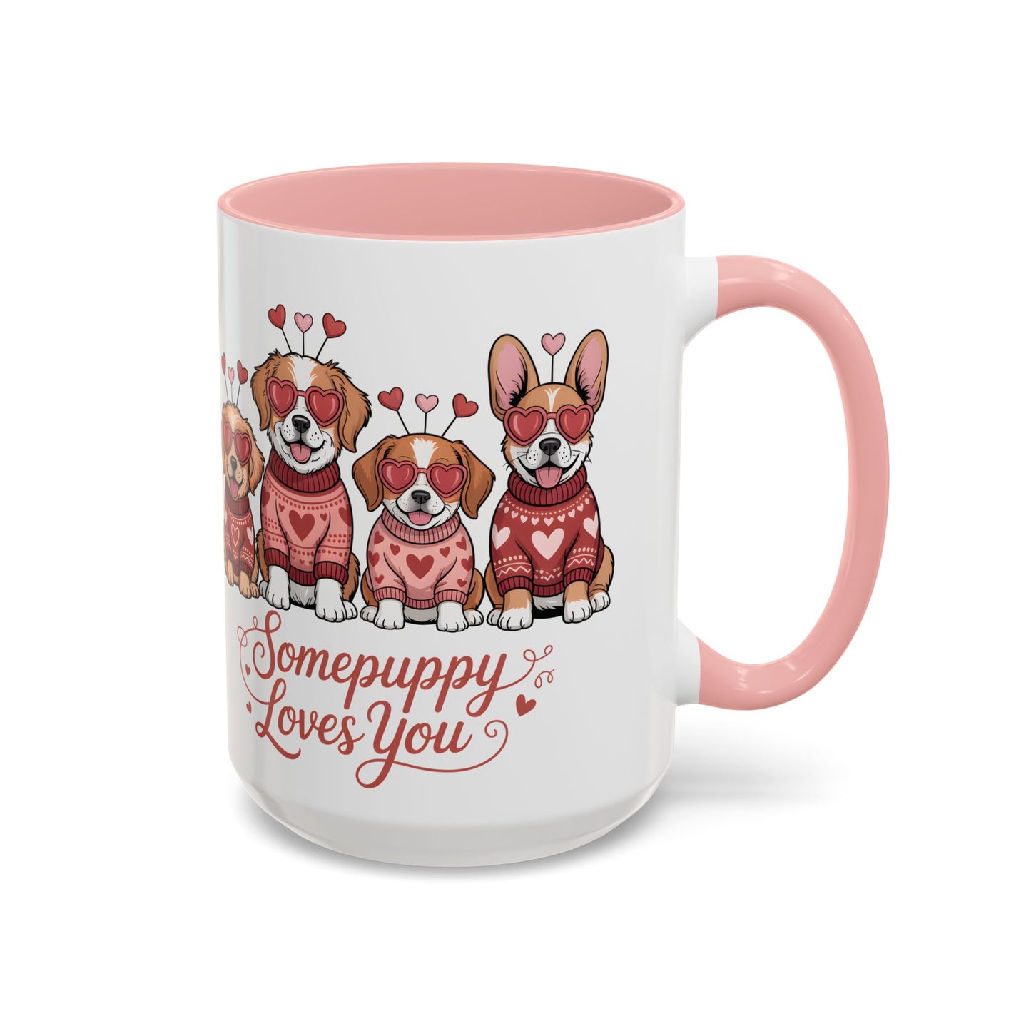 Valentine Dog Mug | Cute Puppy Coffee Cup | Dog Lover Gift | Valentines Day Mug |