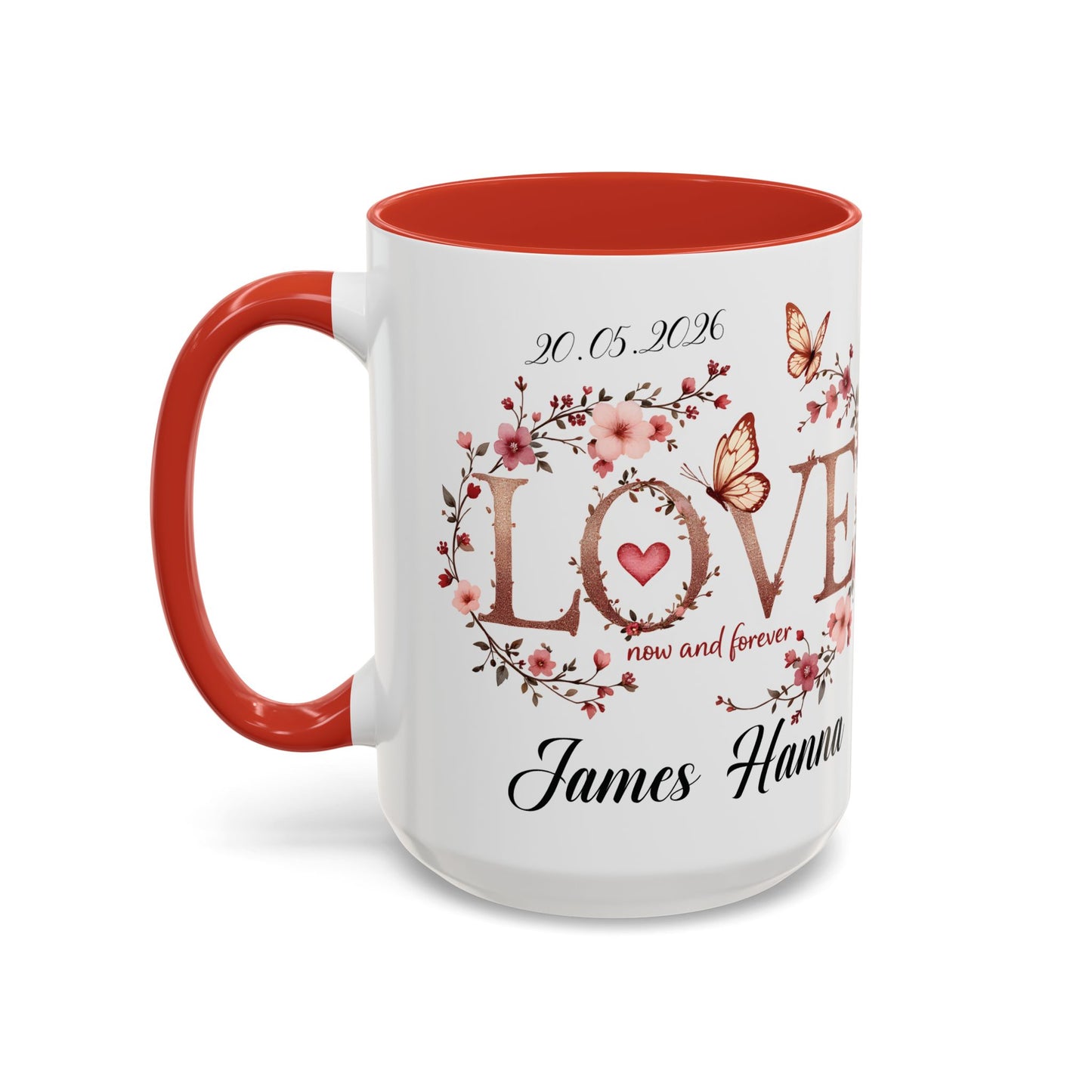 Custom Wedding Mug | Personalized Anniversary Mug | Valentines Day Gift |