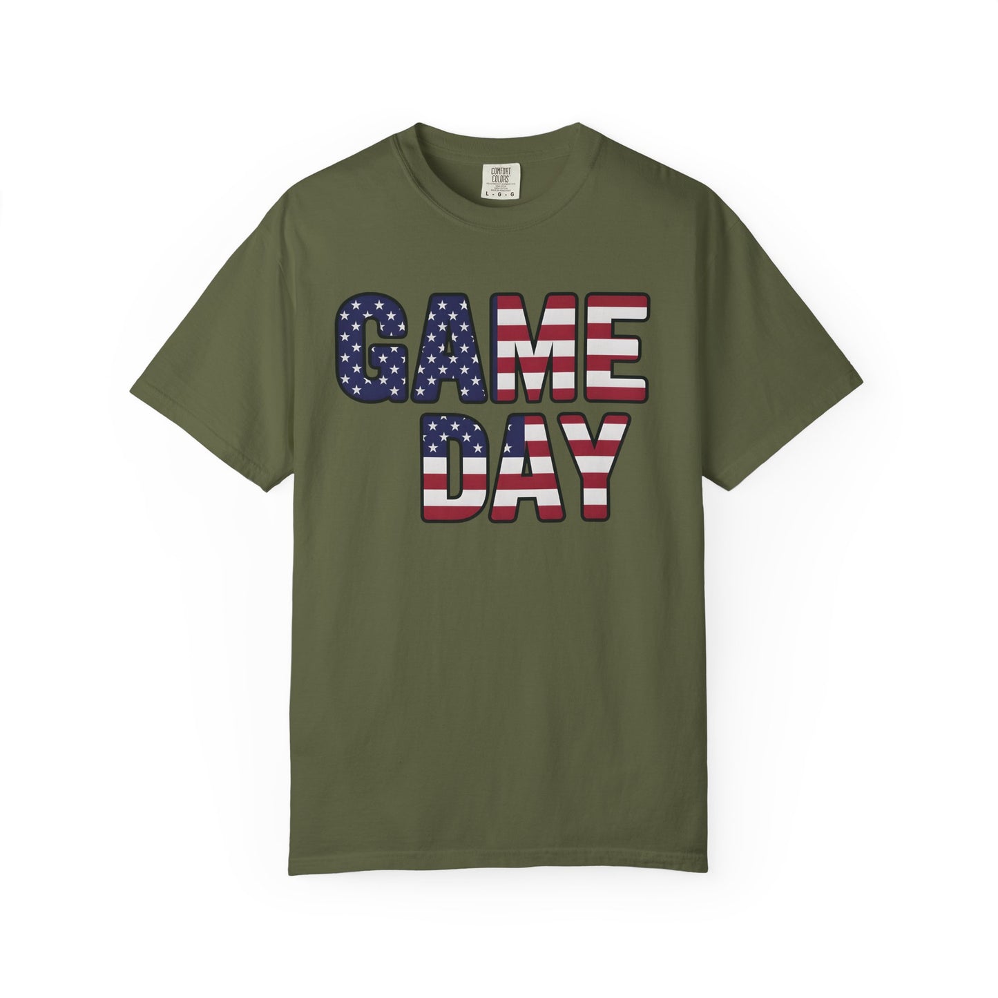 American Flag GAME DAY T-Shirt | Patriotic Sports Fan Tee