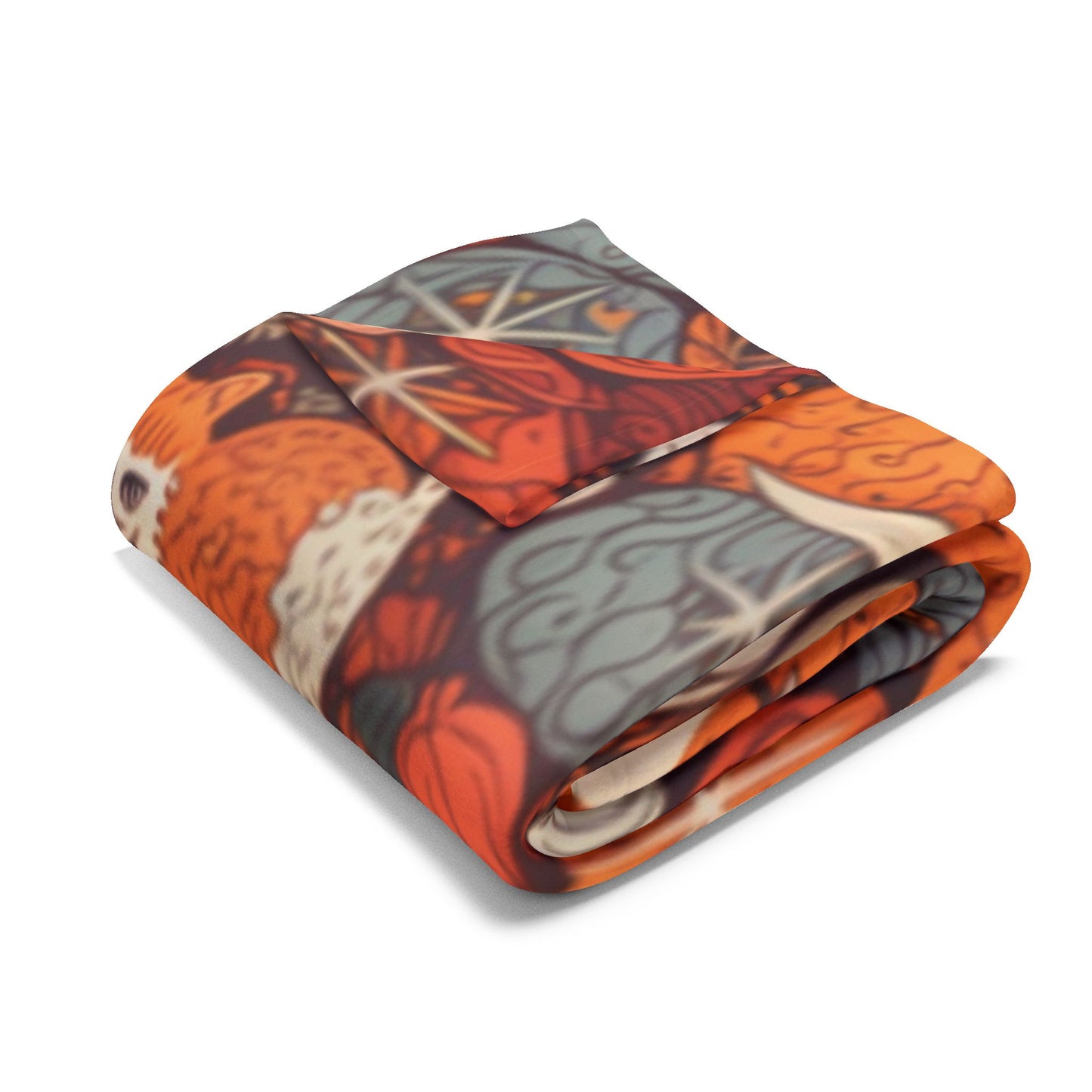 Autumn Cat Pumpkin Blanket, a snuggle blanket for your home,a masterpiece of autumnal decor.