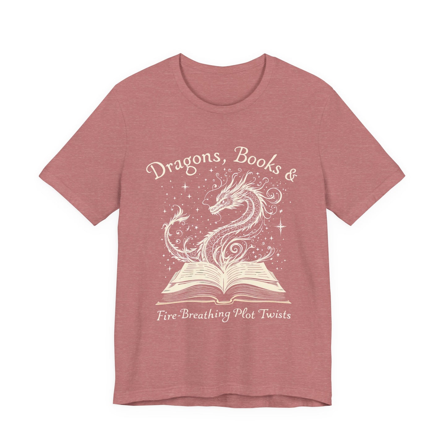 Book Lover Gift T-Shirt | Fantasy Reader Tee | Dragon Reading Shirt | Booktok Merch | Bibliophile Gift
