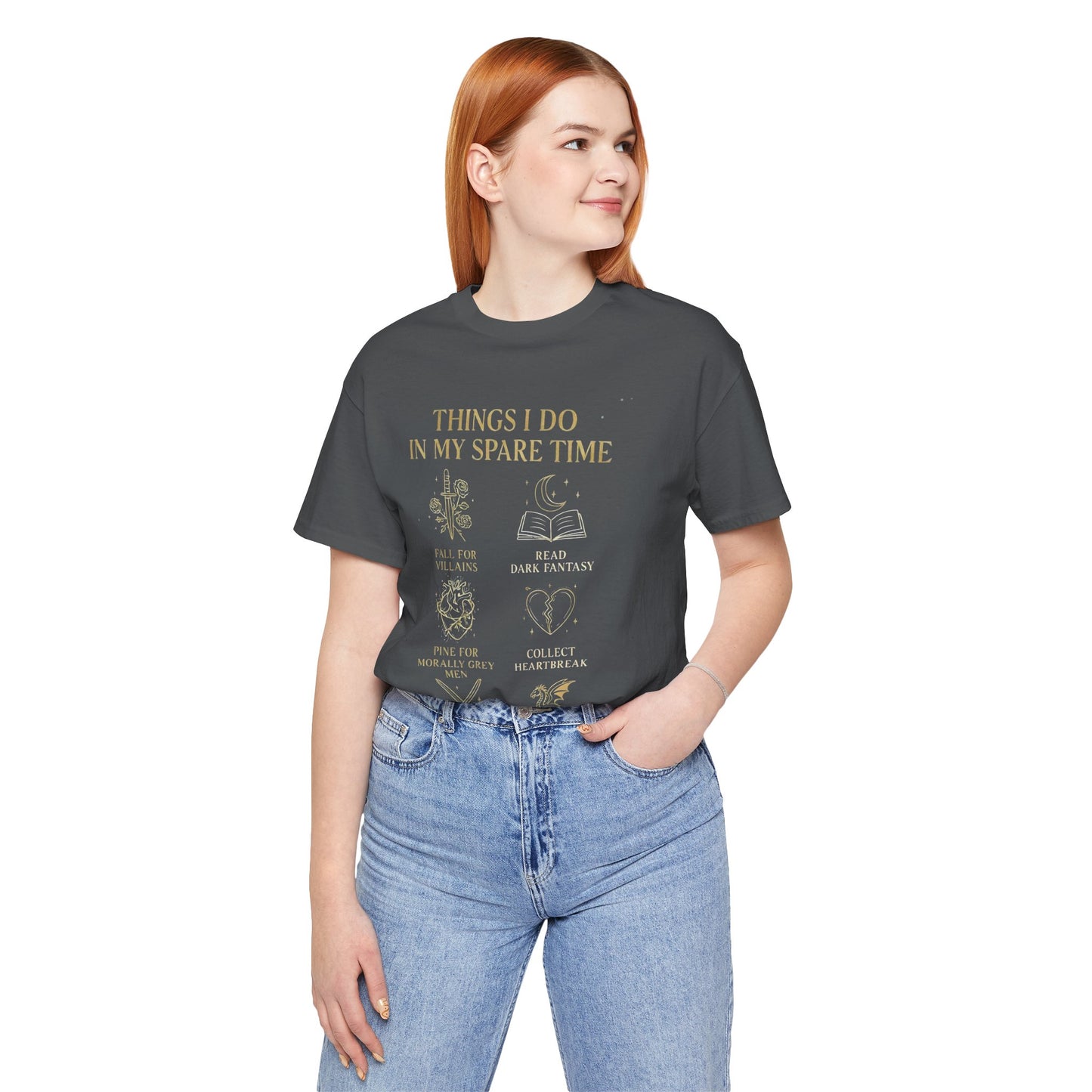 Dark Fantasy Book Lover Shirt | Morally Grey Men Tee | Villain Reader Gift | Bookish Aesthetic Tee