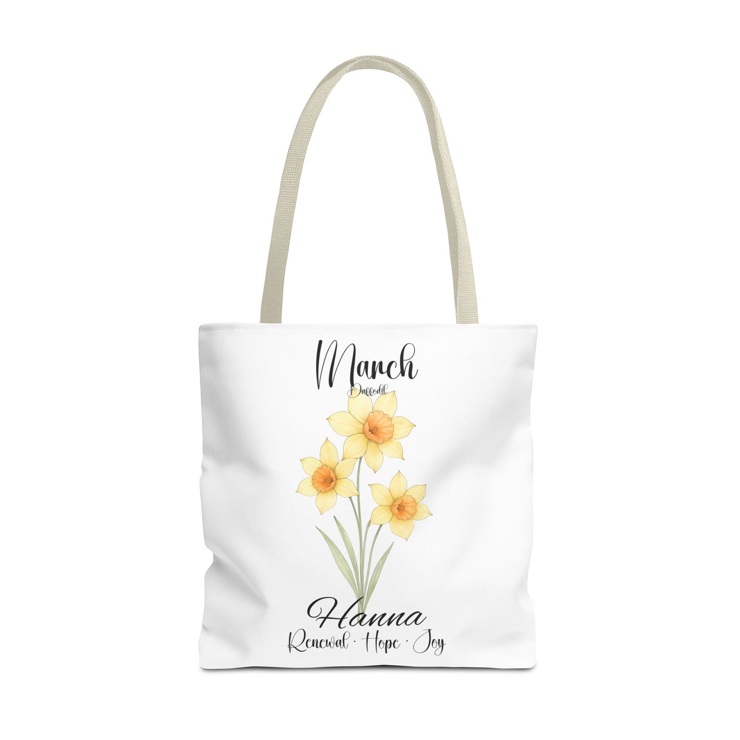 Custom botanical tote bag for her, birth month flower, milestone birthdays, bestfriend gift.