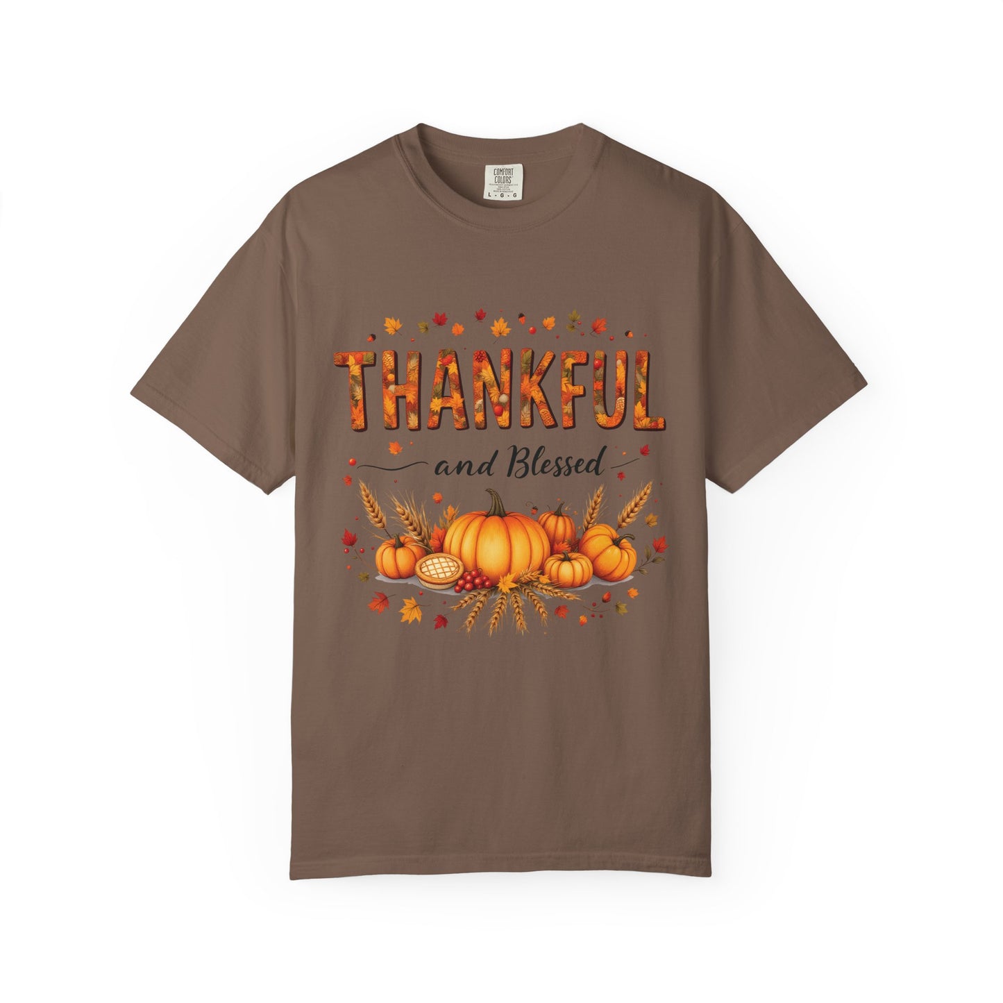 Thankful and Blessed T-Shirt, Fall Tee, Autumn Shirt, Thanksgiving Outfit, Gift for Friends and Family, Cozy Casual Wear