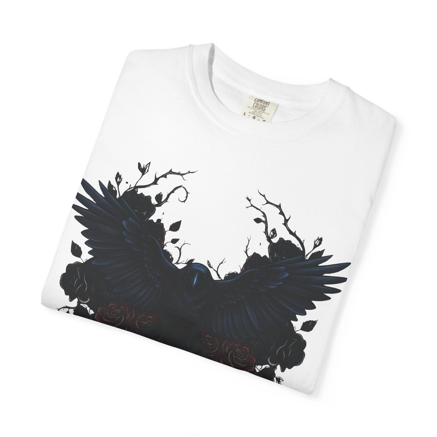 Dark Raven Gothic Apparel  | Unisex Cotton Shirt | Dark Aesthetic  | Alternative Goth T-Shirt