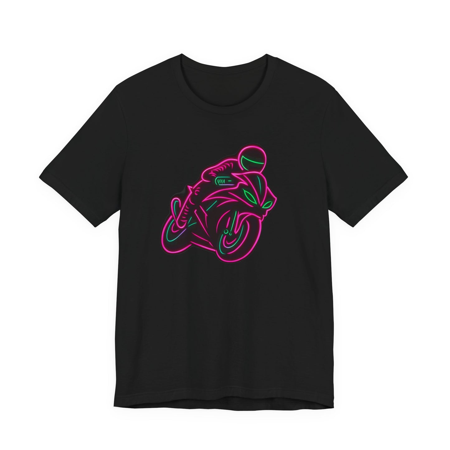  Neon Biker Tshirt, is a vibrant celebration of the biker lifestyle
