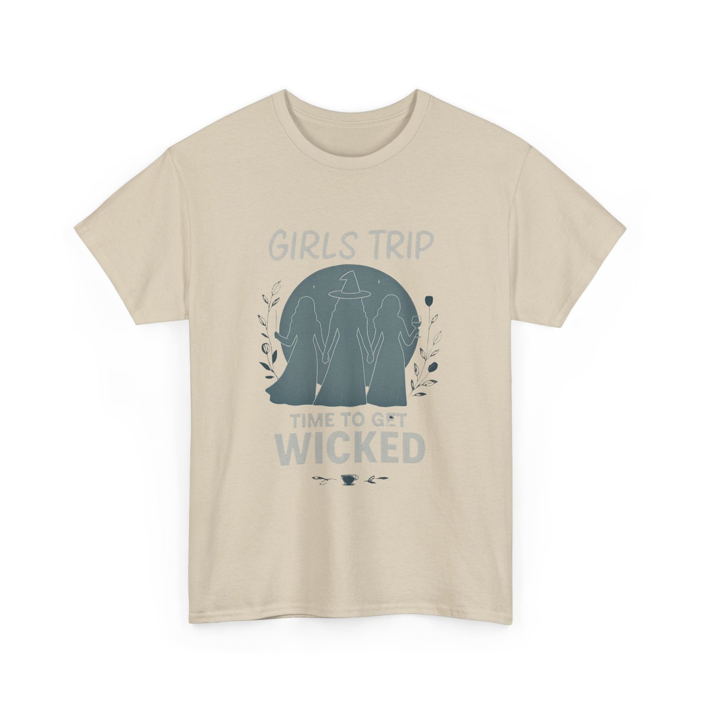 Girls Trip Witchy Vibes Tee, This bewitching tee is more than just a shirt; it's a celebration of the Salem witch era, seamlessly weaving together witchcraft chic and modern fashion.