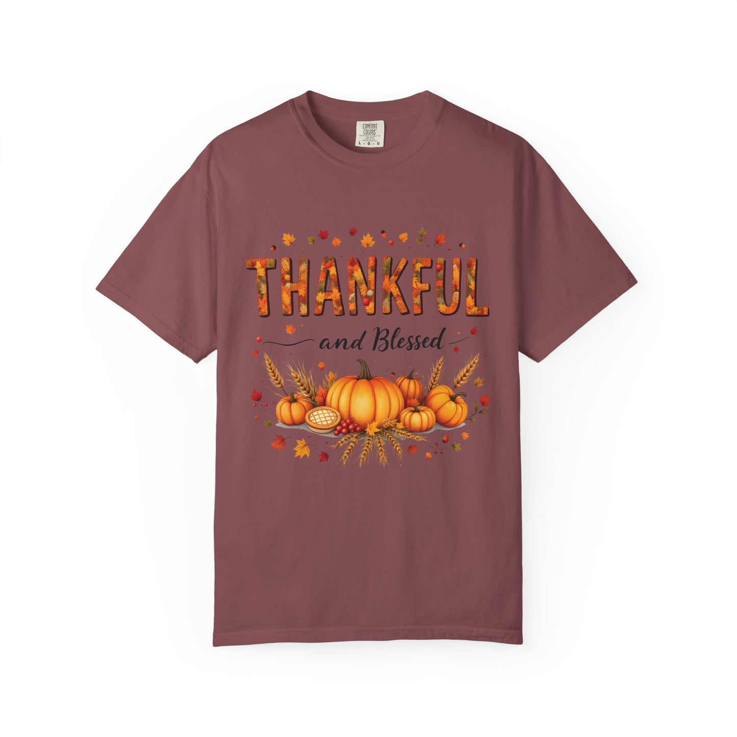 Thankful and Blessed T-Shirt, Fall Tee, Autumn Shirt, Thanksgiving Outfit, Gift for Friends and Family, Cozy Casual Wear