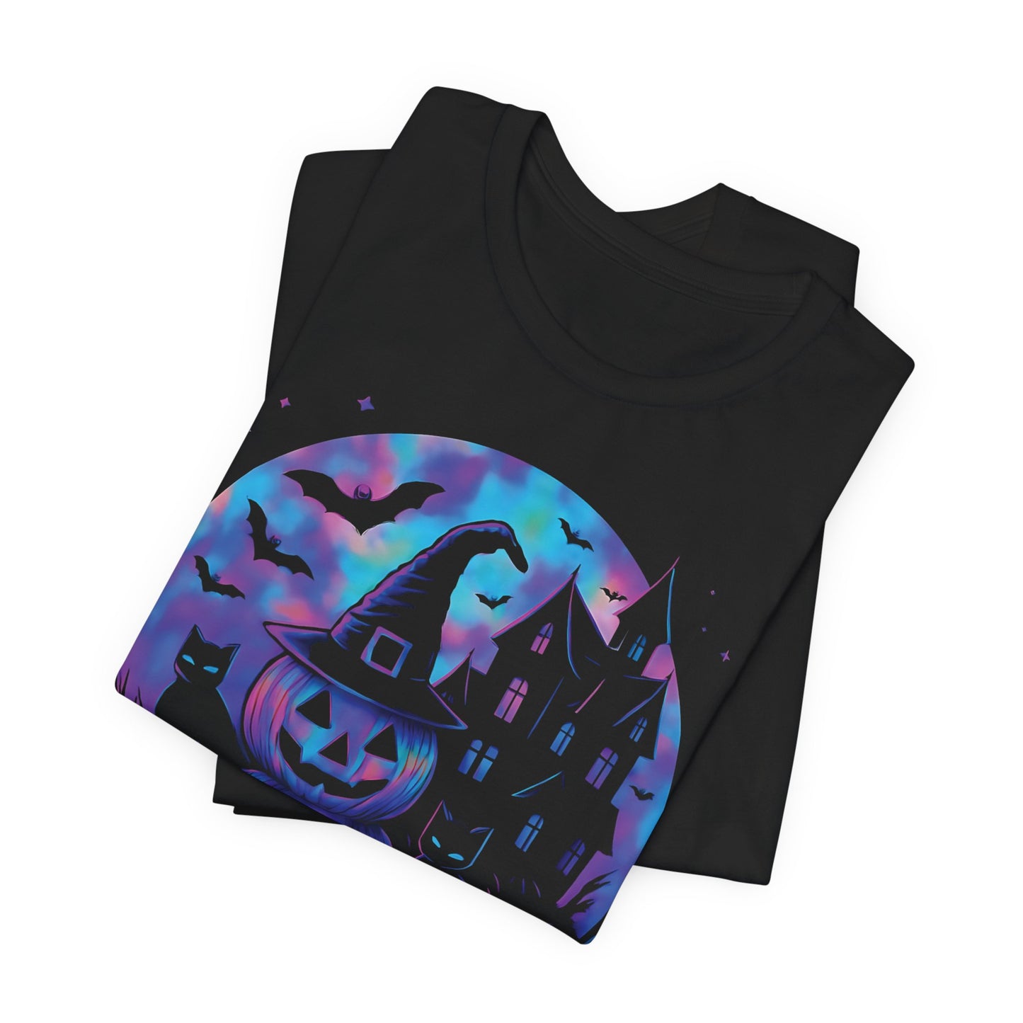 Happy Halloween Holographic T-Shirt,this holographic pumpkin wonder ensures you stand out in style