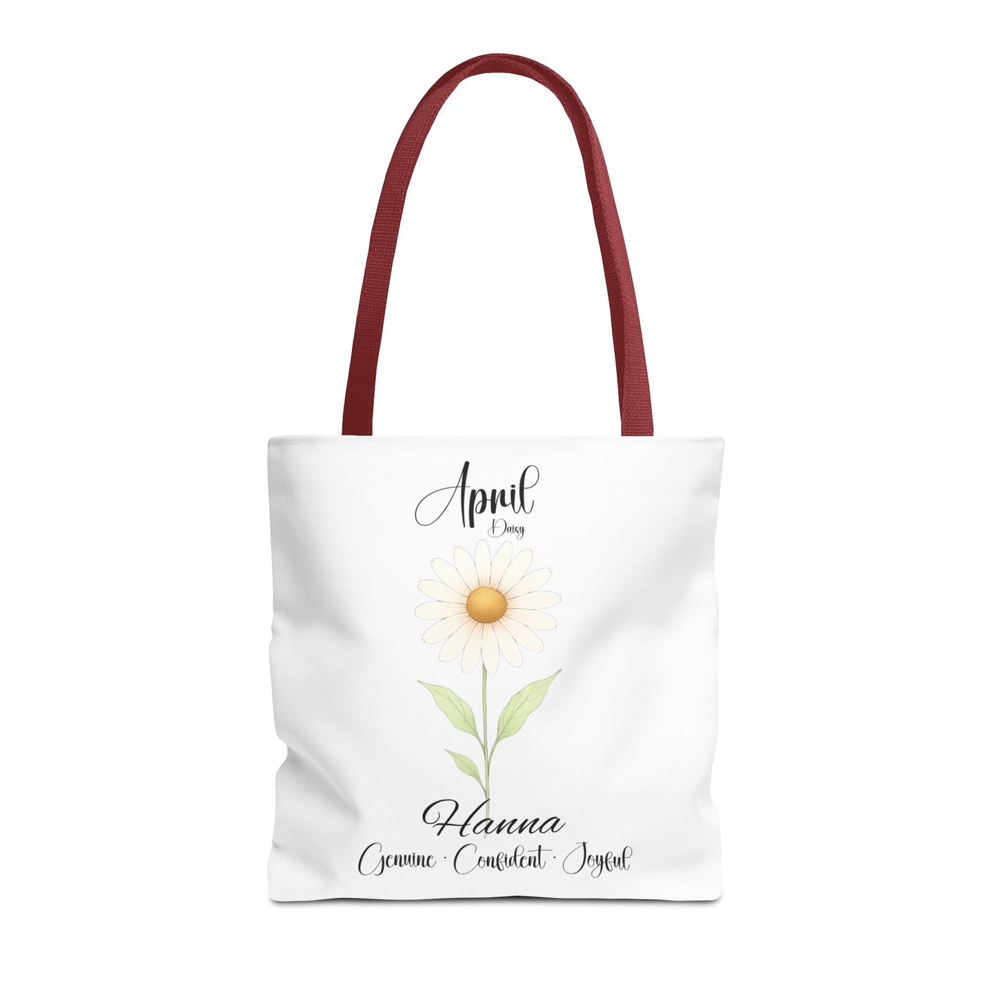 Custom birth month flower bag for her, milestone birthdays, bestfriend gift.