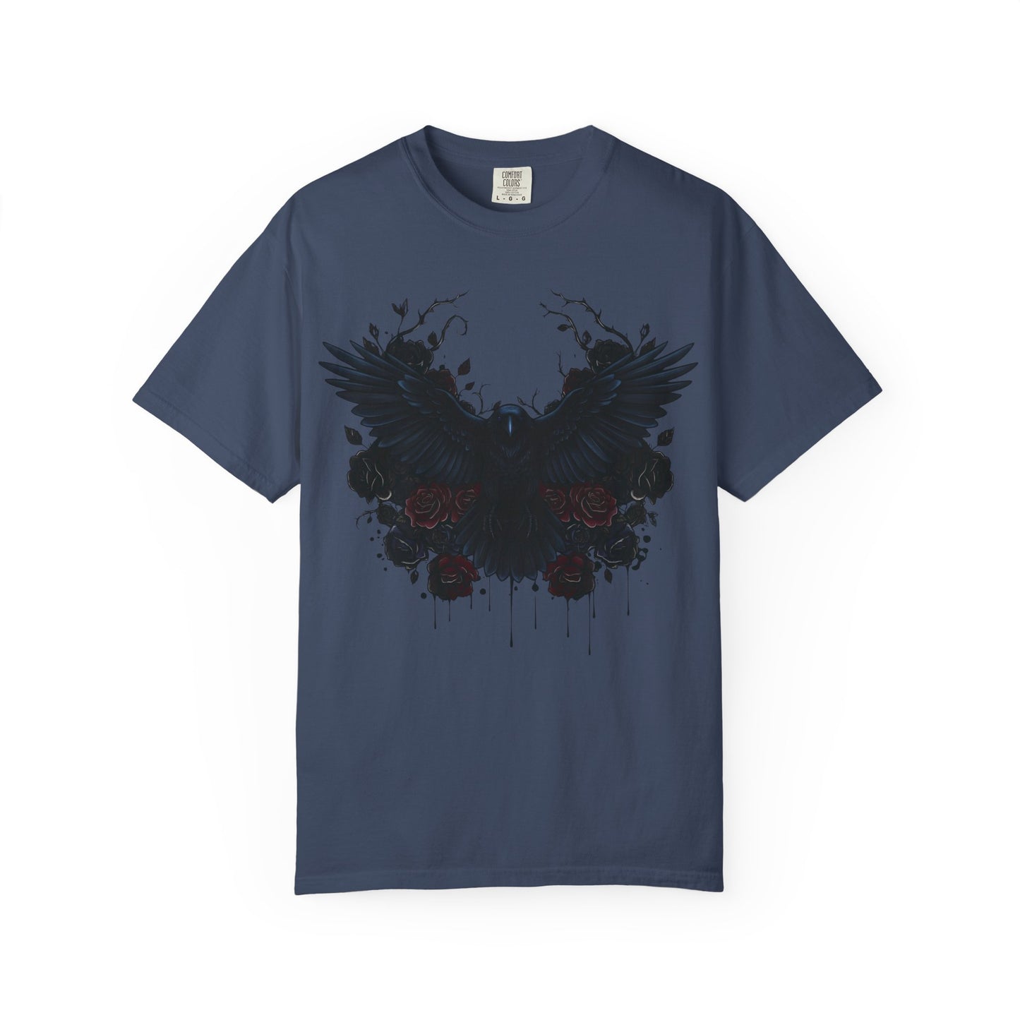 Dark Raven Gothic Apparel  | Unisex Cotton Shirt | Dark Aesthetic  | Alternative Goth T-Shirt