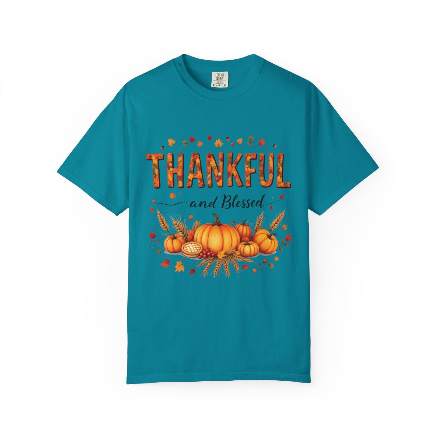 Thankful and Blessed T-Shirt, Fall Tee, Autumn Shirt, Thanksgiving Outfit, Gift for Friends and Family, Cozy Casual Wear