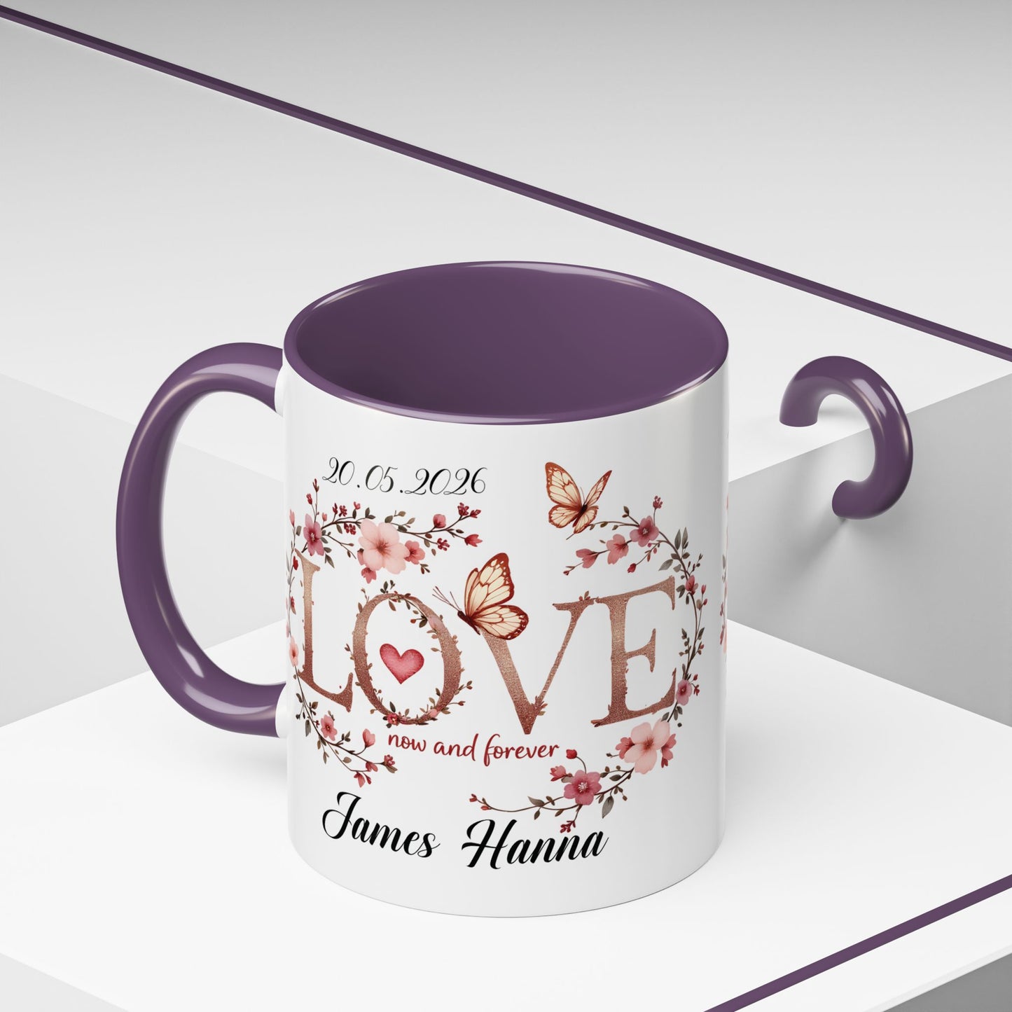 Custom Wedding Mug | Personalized Anniversary Mug | Valentines Day Gift |