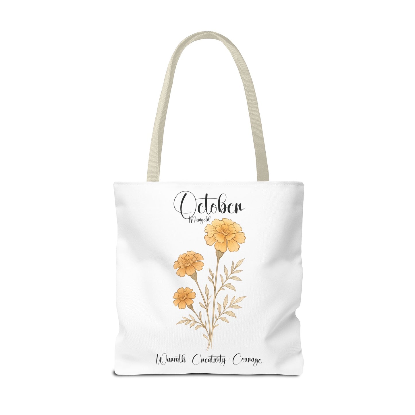 Personalized floral gift tote bag for her, birth month flower, milestone birthdays, bestfriend gift.