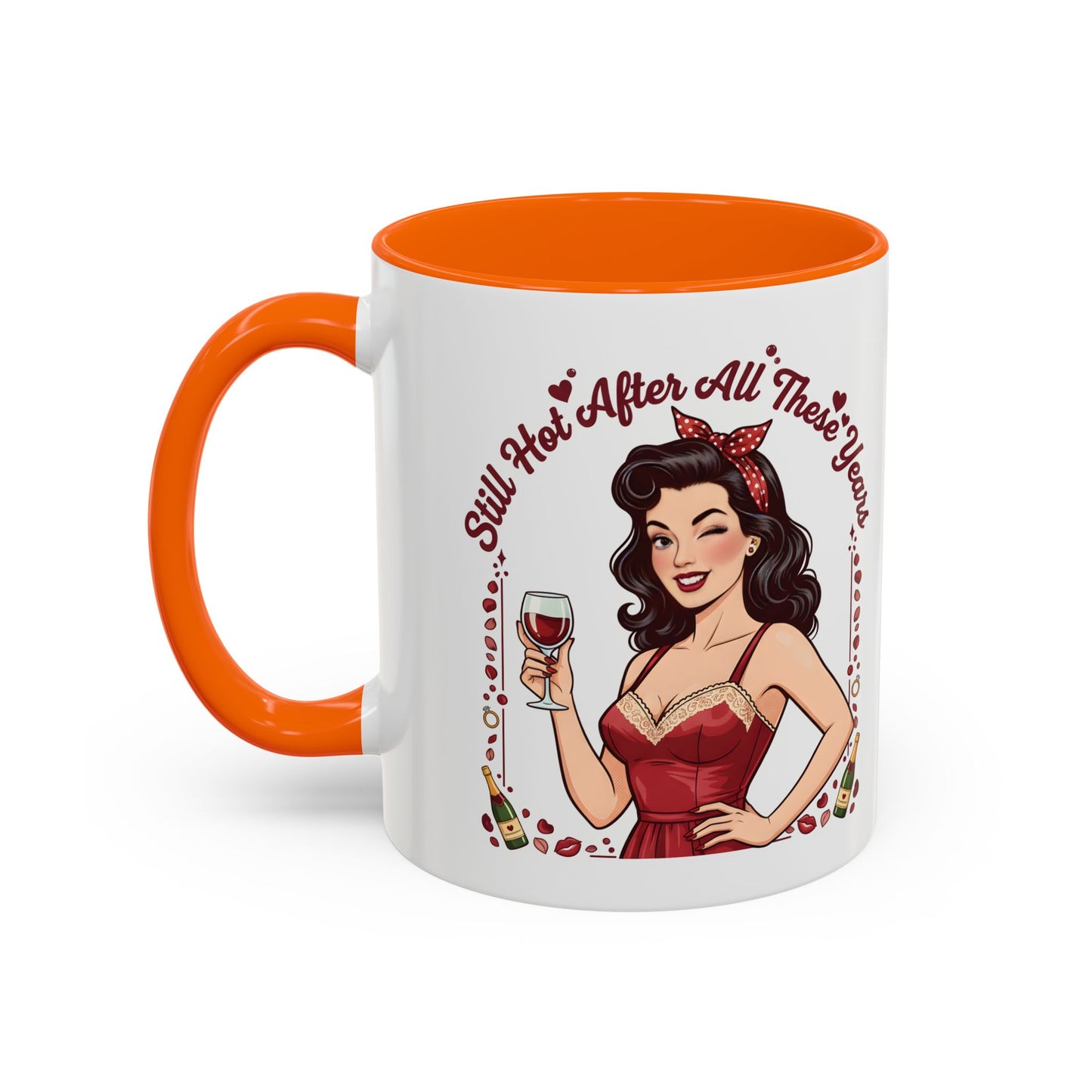 Pin Up Mug | Retro Coffee Mug for Wife | Vintage Anniversary Mug | Valentines Day Gift |