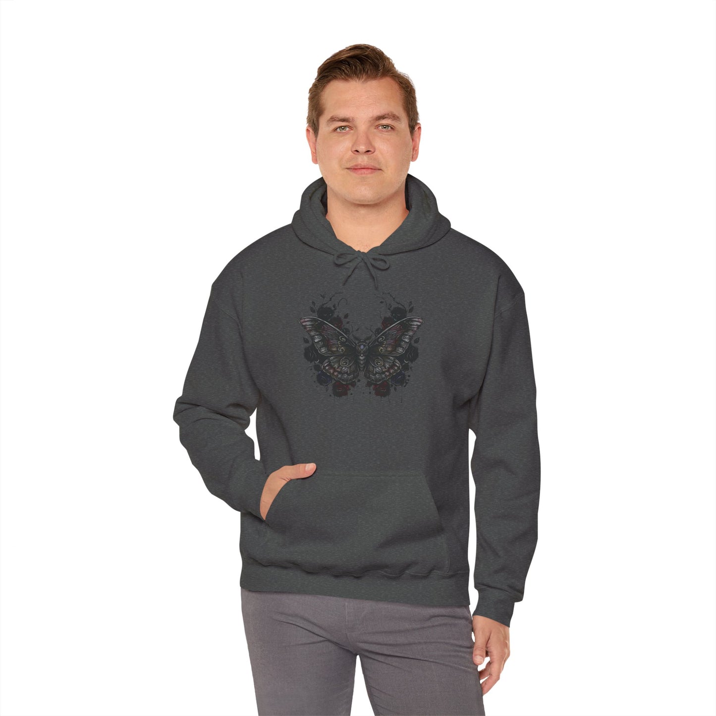 Death Moth Gothic Apparel  | Unisex Hoodie| Dark Aesthetic | Witchy Glam